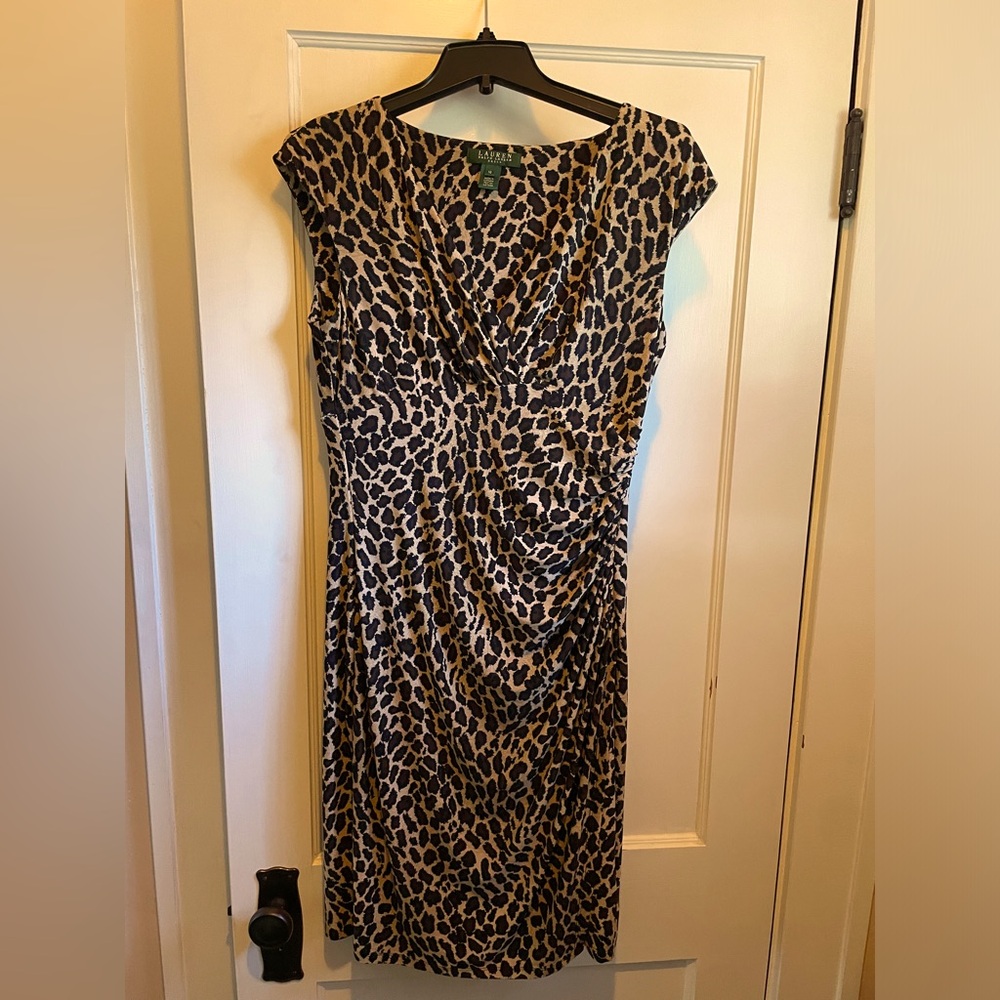 Lauren Leopard cheetah dress stretchy